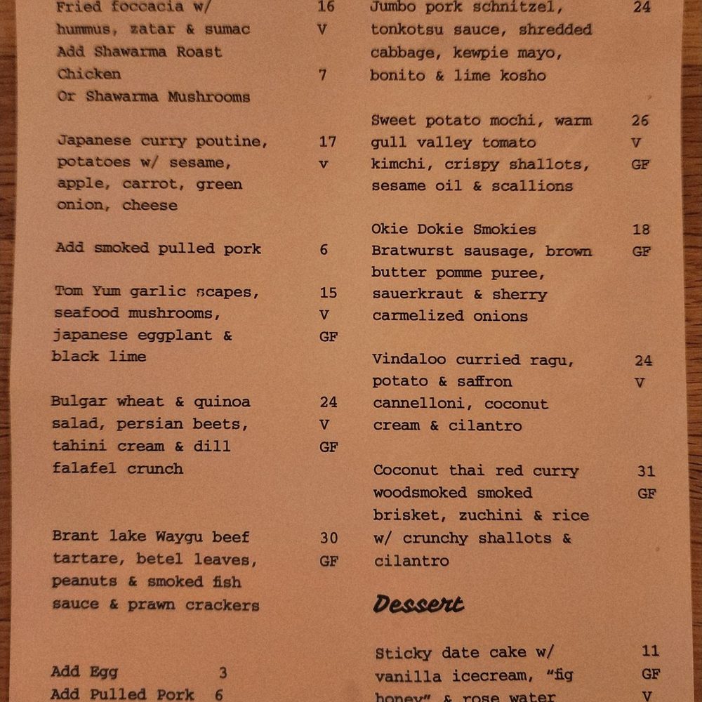 Little Wolf - The January 2026 menu. - Canadian (New) Near Me - Edmonton, Alberta Little Wolf - The January 2026 menu. - Canadian (New) Near Me - Edmonton, Alberta