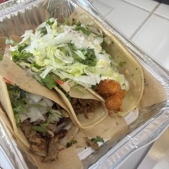 Gus Tacos - Taco birria / Stew beef  Taco pescado empanizado / Battered Fish Braised Taco birria / Stew beef All great! - Mexican Near Me - Scarborough, Ontario