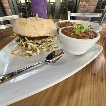 Cora at Roseburg Square - Adobo Pork Belly Banh Mi - Cocktail Bars Near Me - Modesto, California