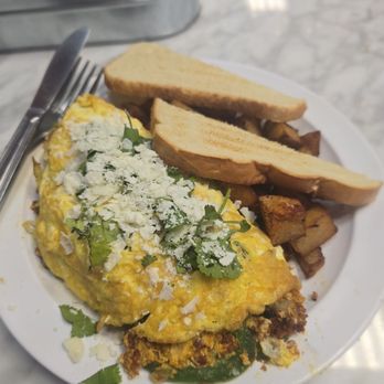 S & J Gran Cafe - Mexican Omelet (sans tomatoes) - Coffee & Tea Near Me - Garden Grove, California