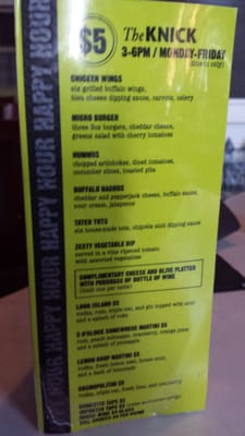 Menu photo 7 The Knick Milwaukee, WI