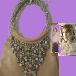 Pamela Joy Boutique, Inc. - Mori Leather Beaded Purse $99.95