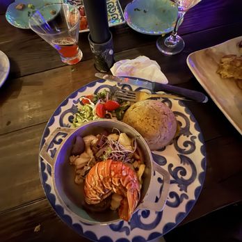 Sal De Mar - Lobster in butter and Mofongo - Seafood Near Me - Aguadilla Pueblo, Puerto Rico Sal De Mar - Lobster in butter and Mofongo - Seafood Near Me - Aguadilla Pueblo, Puerto Rico