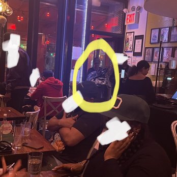 Miti Miti - Taking garbage out while patrons are dining. Garbage was def smelly. SMH. This was done 4x while I was there. - Latin American Near Me - Brooklyn, New York