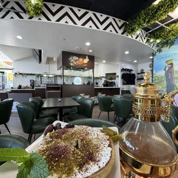 Mokhamena - Lebneh & Za'atar bagel, 32oz Saudi coffee - Cafes Near Me - Bakersfield, California