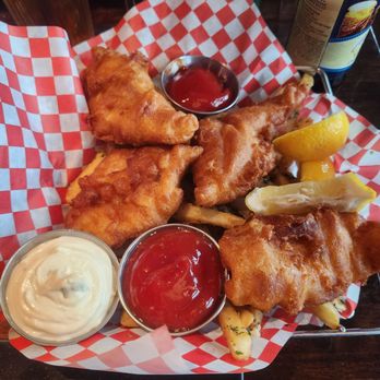 Kicker's - Traditional Cod n Chips! Probably the best in town! Crispy and piping hot but nice and tender inside - Seafood Near Me - Morro Bay, California Kicker's - Traditional Cod n Chips! Probably the best in town! Crispy and piping hot but nice and tender inside - Seafood Near Me - Morro Bay, California