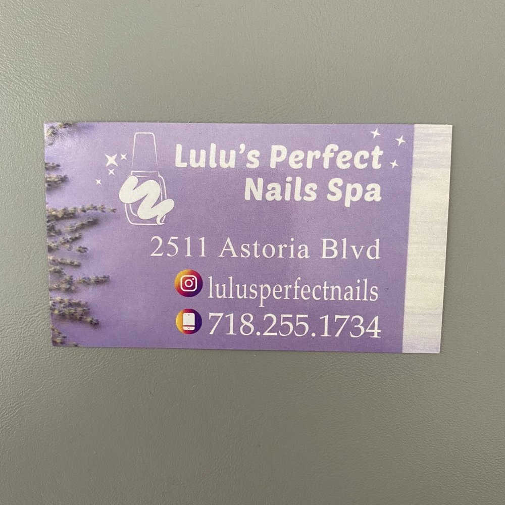 Lulu's Perfect Nails Spa - Business card - Nail Salons Near Me - Astoria, New York Lulu's Perfect Nails Spa - Business card - Nail Salons Near Me - Astoria, New York