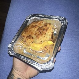 Juan Dulce's breakfast sandwich