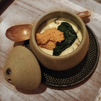Kata Robata - Chawanmushi with Uni on top, so delicious! - Sushi Bars Near Me - Houston, Texas