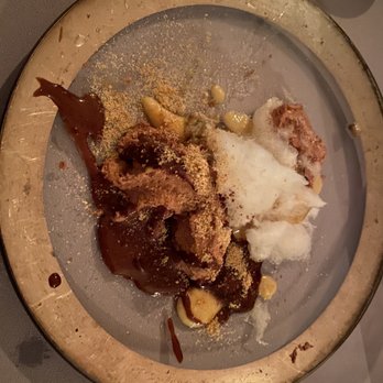 Honey Badger - Sloppy chocolate mouse. Again slimy textures all together. - New American Near Me - Brooklyn, New York
