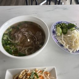 Classic Pho with rare steak Classic Pho with rare steak