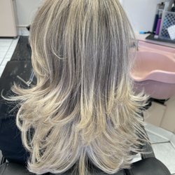 Balayage and layers hair