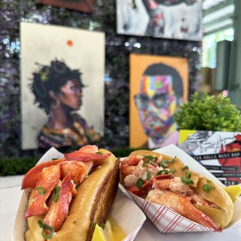 The Trap - Lobster roll with pictures of Kanye west, Lauren hill, childish gambino - Seafood Near Me - Hollywood, Florida The Trap - Lobster roll with pictures of Kanye west, Lauren hill, childish gambino - Seafood Near Me - Hollywood, Florida