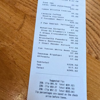 M'tucci's Twenty-Five - The damage - Italian Near Me - Albuquerque, New Mexico