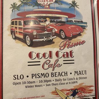 Cool Cat Cafe - Cafe menu - American Near Me - Pismo Beach, California