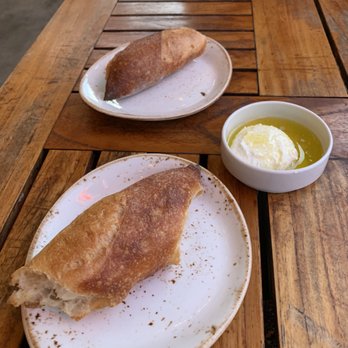 The Table - Complimentary (?) bread with ricotta and olive oil. - New American Near Me - San Jose, California The Table - Complimentary (?) bread with ricotta and olive oil. - New American Near Me - San Jose, California