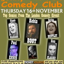 Starting THURSDAY 16TH NOVEMBER 8pm COMEDY NIGHTS