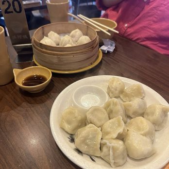 Julie's Noodles - 2. Pork Soup Dumplings and 10. Pork and Shrimp Dumplings - Noodles Near Me - Austin, Texas