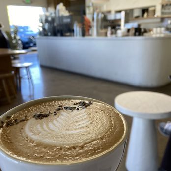 Work in Progress - Lavender latte :) - Wine Bars Near Me - Costa Mesa, California