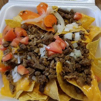 Taqueria La Silleta - nachos in a styrofoam container - Food Trucks Near Me - Molalla, Oregon Taqueria La Silleta - nachos in a styrofoam container - Food Trucks Near Me - Molalla, Oregon