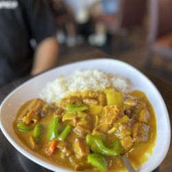 Happy Fishman - curry beef lunch special