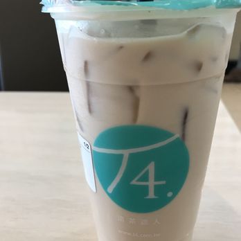 T4 Natomas - Latge Earl grey milk tea - 100% ice; 50% sweetness. No added toppinga - Coffee & Tea Near Me - Sacramento, California