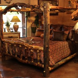 Rusty Moose Lodge Decor - Log furniture handcrafted in the Rocky Mountains