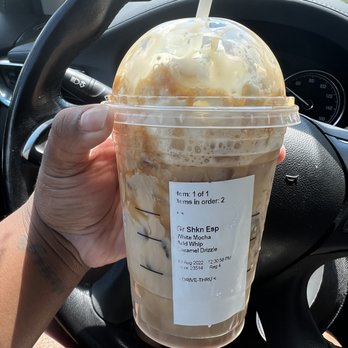 Starbucks - Grande shaken expresso, white mocha with classic, caramel drizzle and whip. - Coffee & Tea Near Me - Tallahassee, Florida Starbucks - Grande shaken expresso, white mocha with classic, caramel drizzle and whip. - Coffee & Tea Near Me - Tallahassee, Florida