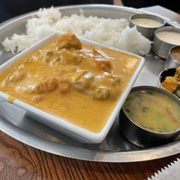 Chicken Korma Thali. Excellent. Chicken Korma Thali. Excellent.