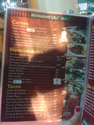 Menu photo 1 Las vías Zapopan, JAL