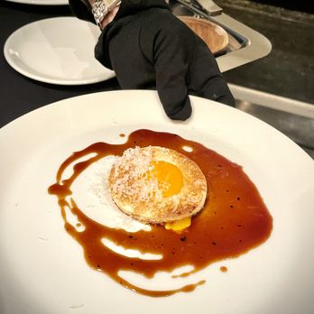 Margotto Hawaii - Starter from the preview menu - Sunny Side up Toast (truffle will be added in the other photo) - French Near Me - Honolulu, Hawaii Margotto Hawaii - Starter from the preview menu - Sunny Side up Toast (truffle will be added in the other photo) - French Near Me - Honolulu, Hawaii