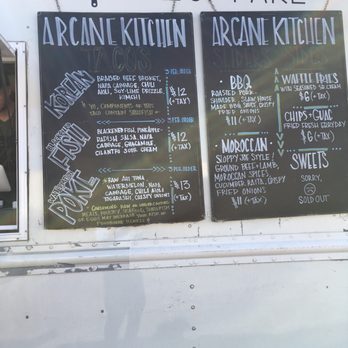 Arcane Kitchen - Menu - Food Trucks Near Me Arcane Kitchen - Menu - Food Trucks Near Me