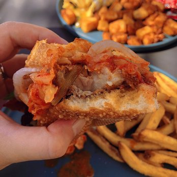 Burnt Crumbs - Korean pork belly sandwich - New American Near Me - Irvine, California