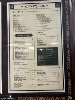 Menu photo 2 Kitty O'Sheas Chicago, IL