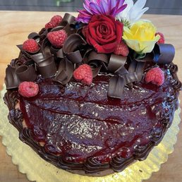 Chocolate Raspberry Mousse Cake