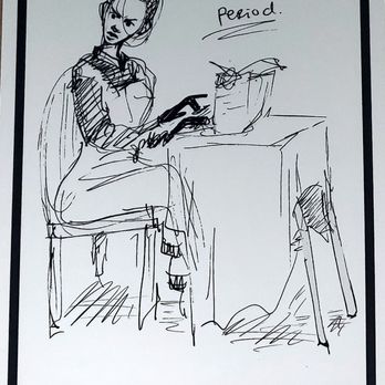 Creative Spark Gallery at Englewood Row - Alesia Brovtcyna's drawing from " Ida's Journey in America" - Art Space Rentals Near Me - Independence, Missouri