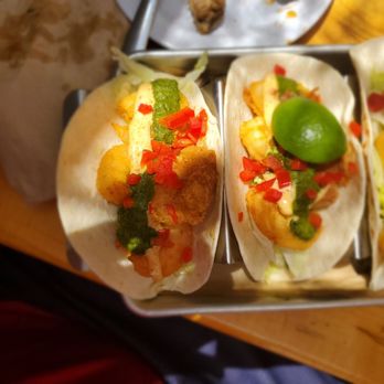 Treylor Park - Shrimp n grits tacos - New American Near Me - Savannah, Georgia Treylor Park - Shrimp n grits tacos - New American Near Me - Savannah, Georgia