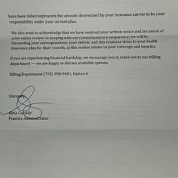 Second pg of their letter to me.