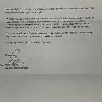 Couture Medical - Second pg of their letter to me. - Dermatologists Near Me - Las Vegas, Nevada Couture Medical - Second pg of their letter to me. - Dermatologists Near Me - Las Vegas, Nevada