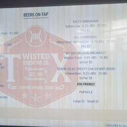 Menu board Menu board
