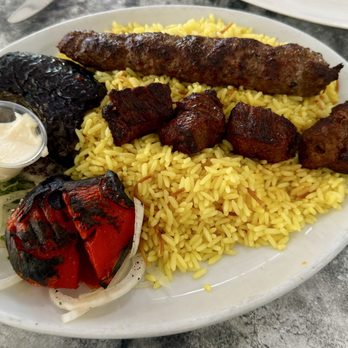 Sahara Middle Eastern Cuisine - Sahara Combination Dinner Entree with Garlic Sauce - Middle Eastern Near Me - Pasadena, California Sahara Middle Eastern Cuisine - Sahara Combination Dinner Entree with Garlic Sauce - Middle Eastern Near Me - Pasadena, California