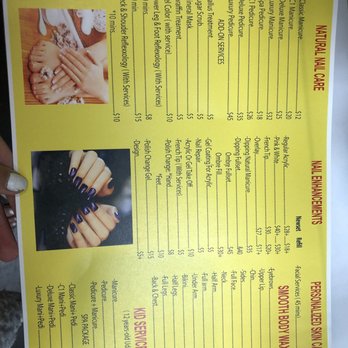 Galaxy Nails & Spa - Menu as of Jan 2019: - Nail Salons Near Me - Fullerton, California