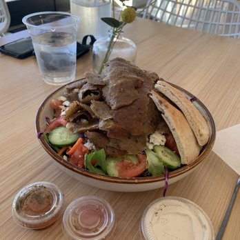 Crest Cafe - Greek salad with lamb - Mediterranean Near Me - Elk Grove, California