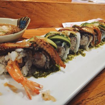 Amakai - Green dragon roll - Japanese Near Me - Santa Clara, California