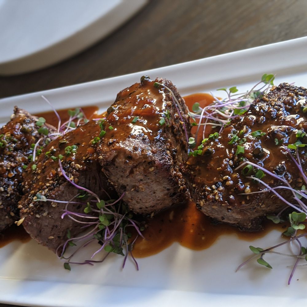 Sugar Pine Catering - Braised Beef Cheeks with French Onion Demi Glace - Caterers Near Me - Longmont, Colorado