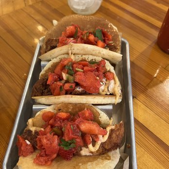 Treylor Park - Chicken & Pancake Tacos - New American Near Me - Savannah, Georgia