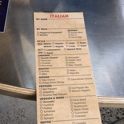 Menu photo 1 Which Wich Huntersville, NC Menu photo 1 Which Wich Huntersville, NC