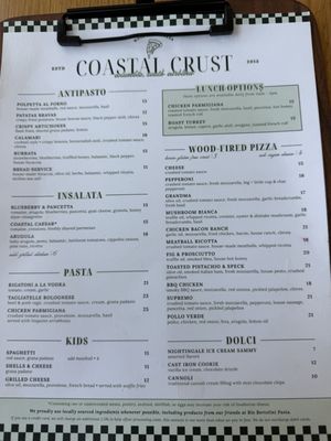 Menu photo 2 Coastal Crust Columbia, SC