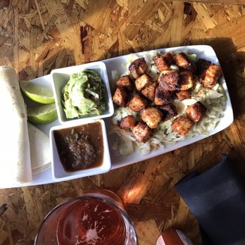 OHSO Distillery - Blackened salmon tacos. You get all the insides and assemble them as you please. Highly recommend. - New American Near Me - Scottsdale, Arizona