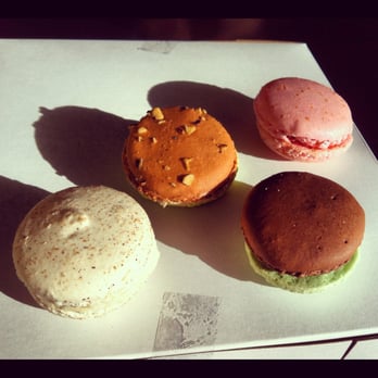 Masse's Pastries - From left to right: eggnog, hazelnut/citron, chocolate mint, pink grapefruit - Bakeries Near Me - Berkeley, California
